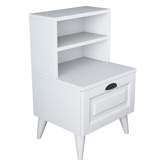 Bedside Rusta pakoworld melamine-mdf white 45x40x74.5cm