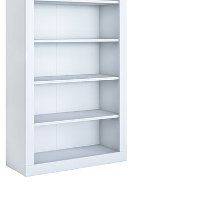 Bookcase Zoel pakoworld white melamine 80x31.5x180cm