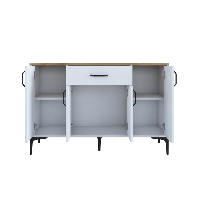 Buffet Ubron pakoworld white-walnut melamine 120x40x78.6cm