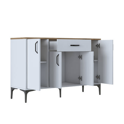 Buffet Ubron pakoworld white-walnut melamine 120x40x78.6cm