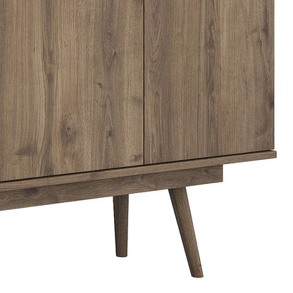 Buffet Salonde pakoworld walnut melamine-walnut pp leg 180x40x82.6cm