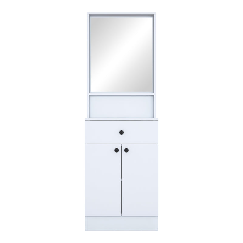 Entrance furniture Rockder white melamine 60x35.5x182.8cm