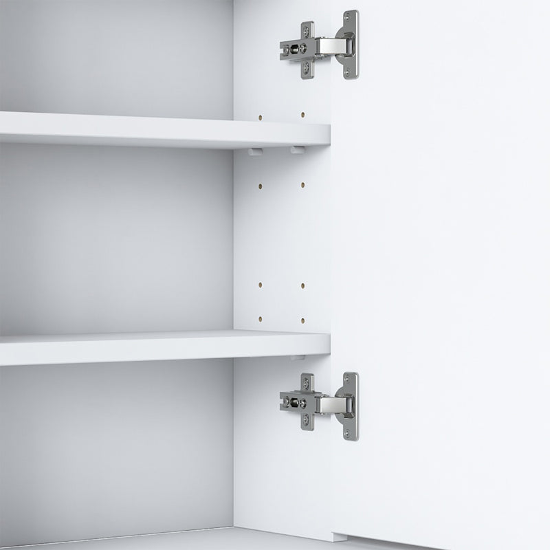 Dressing table Loppy pakoworld white melamine-black metal leg 120x40x131.6cm