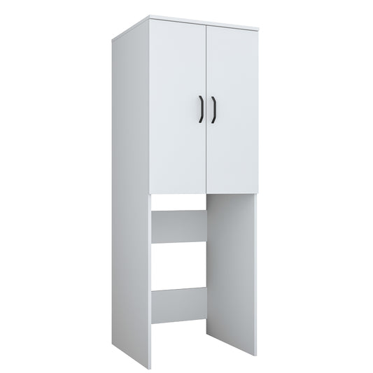 Laundry cabinet Laudy pakoworld white melamine 65x62.5x181.8cm