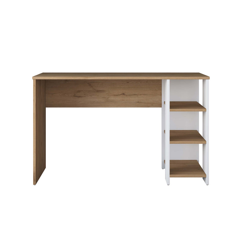 Work desk Lanuta pakoworld in walnut-white shade 120x45x73.8cm