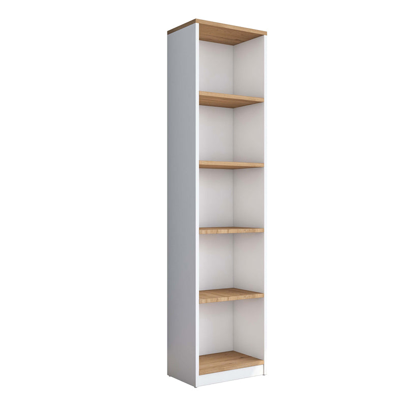 Work desk-library Lotek pakoworld in walnut-white shade 120x45x161.8cm