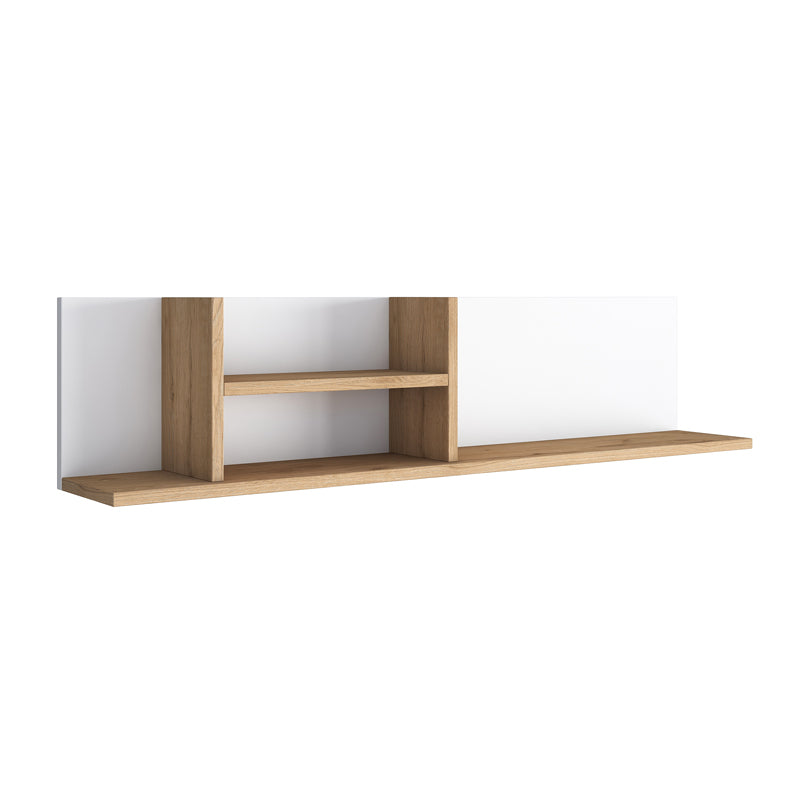 Work desk-library Lotek pakoworld in walnut-white shade 120x45x161.8cm