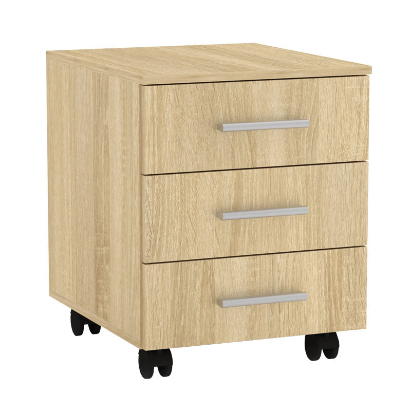 Wheeled chest of drawers Luke pakoworld sonoma 40x48.5x53.5cm