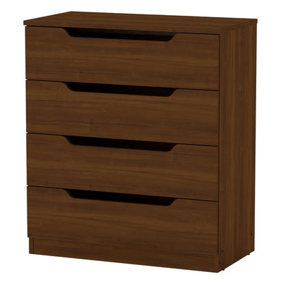 Chest of 4 drawers Azenor walnut 72x38x83cm