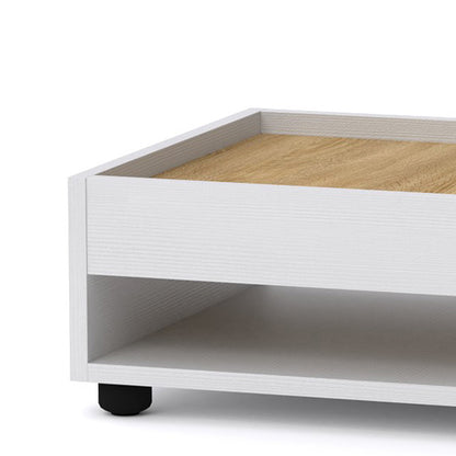 Willa pakoworld sonoma coffee table-white 42x42x35cm