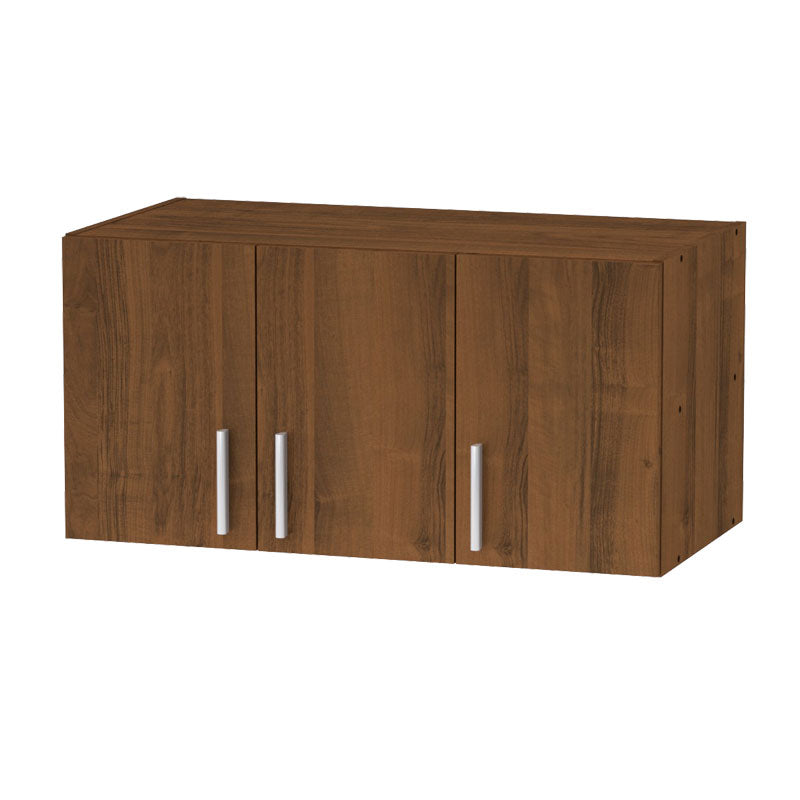 Cabinet Warner pakoworld 3 doors walnut 90x46.5x45cm