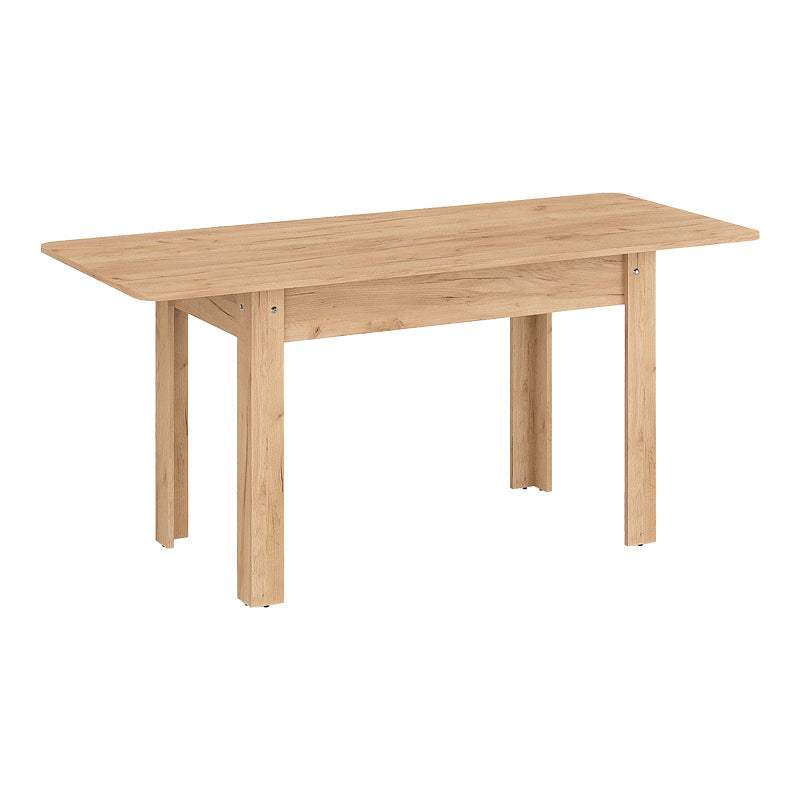 Dining table Quiin pakoworld expandable melamine in oak color 120-174x70x73.5cm