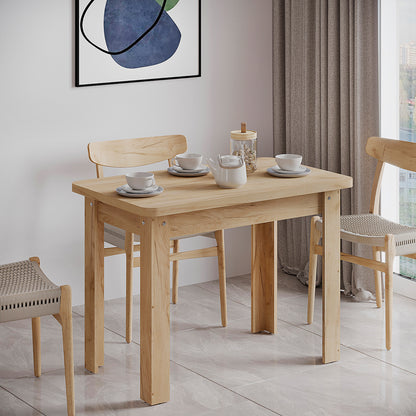 Dining table Celeste pakoworld melamine in oak color 100x60x73.5cm