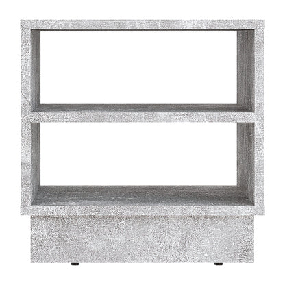 Nightstand Mason pakoworld melamine in grey marble color 40x32x40cm