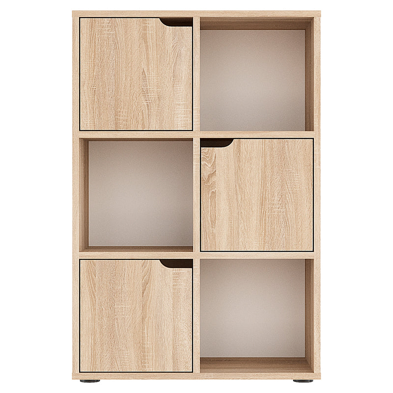 Bookcase Bookel pakoworld in sonoma color 59.5x27.5x89cm