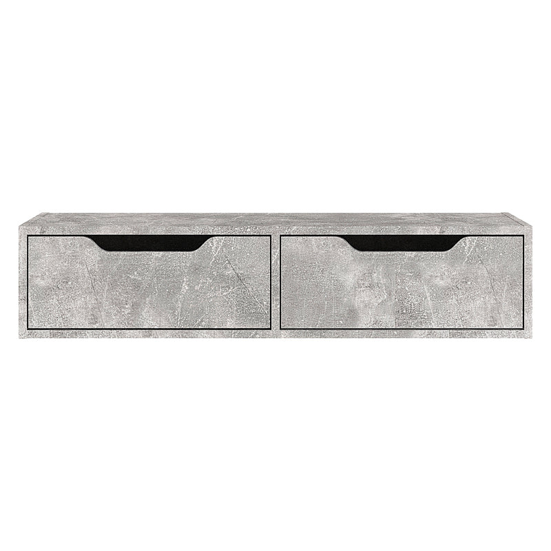 Hanging console-dressing table Alberto pakoworld in grey marble color 100x32.5x22cm