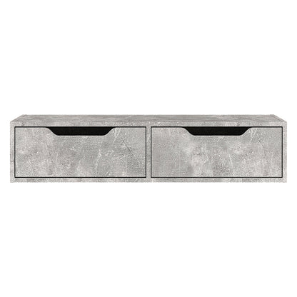 Hanging console-dressing table Alberto pakoworld in grey marble color 100x32.5x22cm