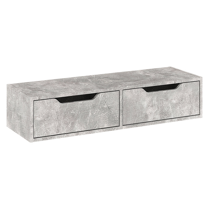 Hanging console-dressing table Alberto pakoworld in grey marble color 100x32.5x22cm