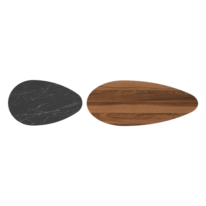 Coffee table Monty pakoworld walnut-black marble 116x46x46cm