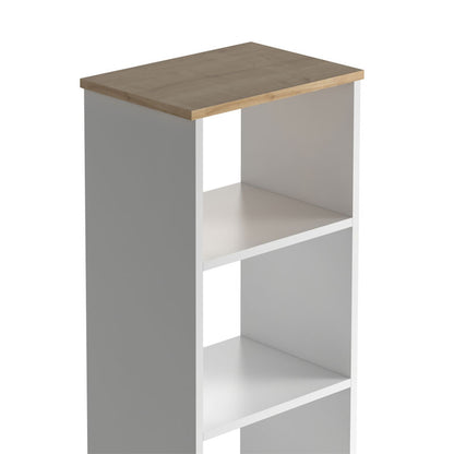 Bookcase Miro pakoworld white-oak 42.5x32x140cm