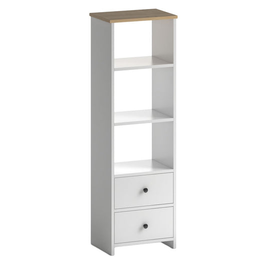 Bookcase Miro pakoworld white-oak 42.5x32x140cm