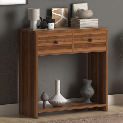 Console Brecken pakoworld walnut 80x35x90cm