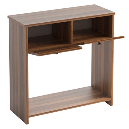 Console Brecken pakoworld walnut 80x35x90cm