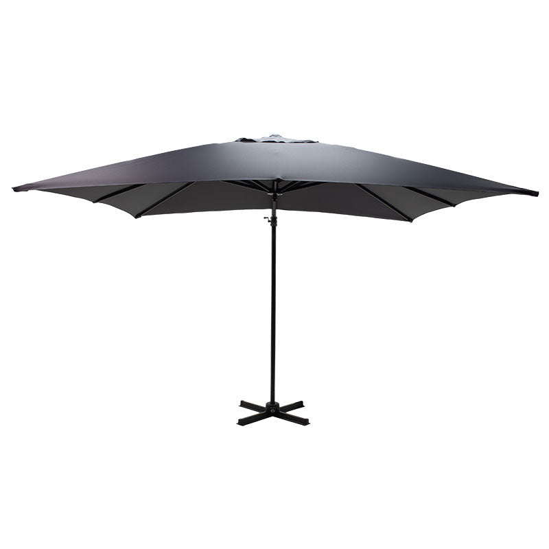 Professional hanging umbrella 360 degree rotation Raffaella pakoworld aluminum 3x3m anthracite