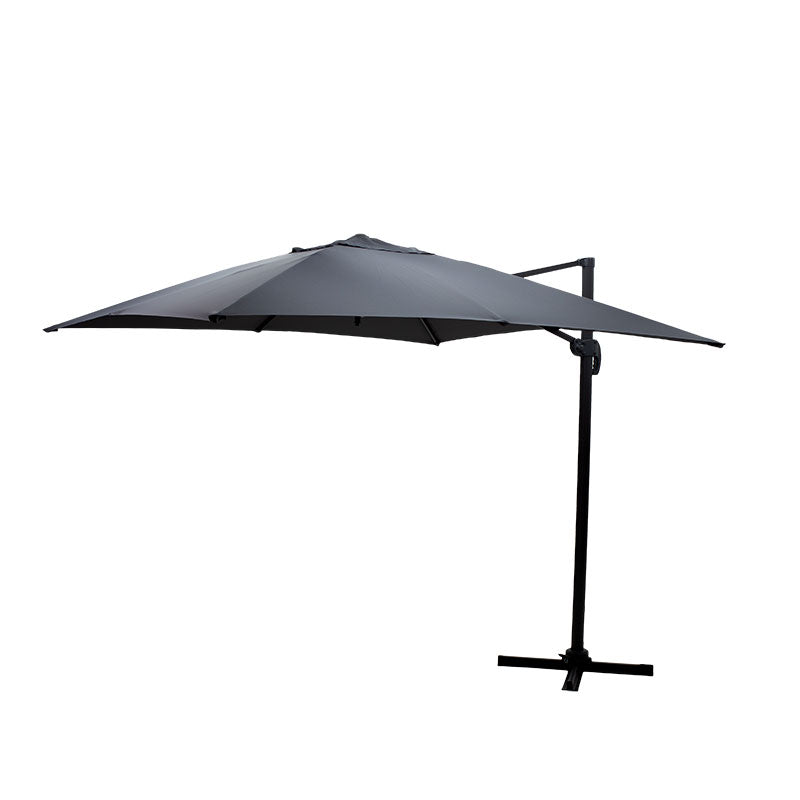 Professional hanging umbrella 360 degree rotation Raffaella pakoworld aluminum 3x3m anthracite