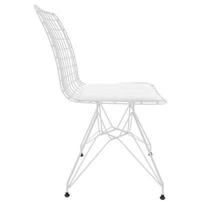 Chair Sakai pakoworld PU white-white leg