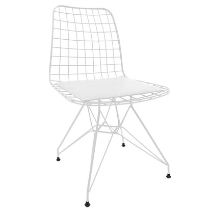 Chair Sakai pakoworld PU white-white leg