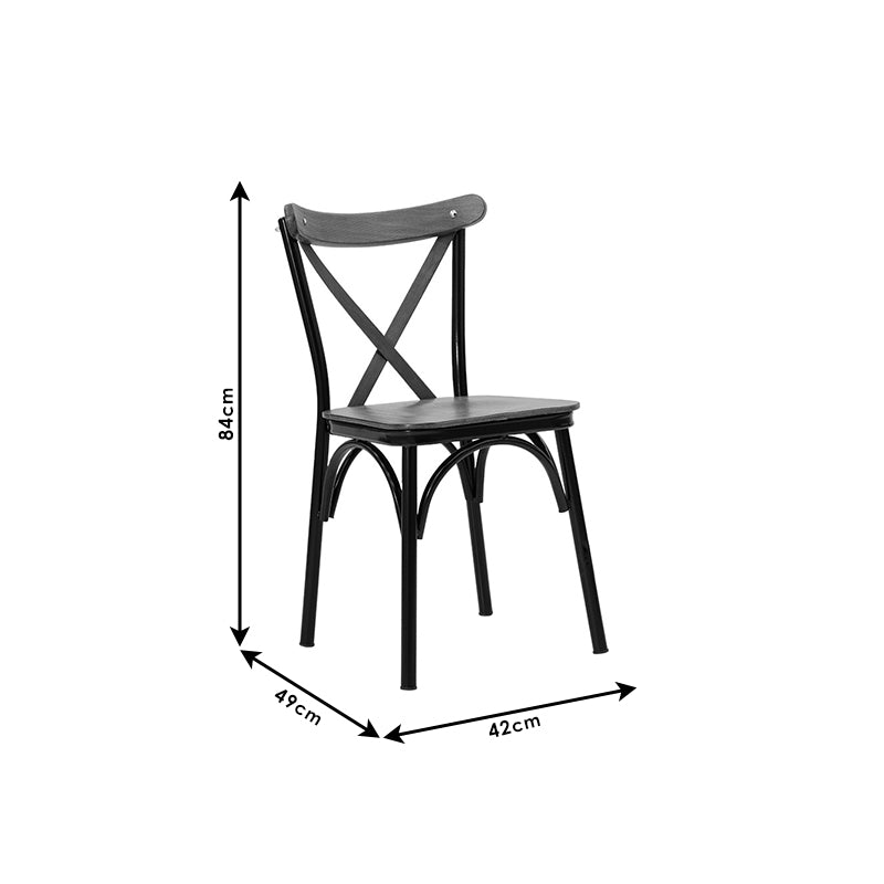 Alora pakoworld chair cherry wood-black leg