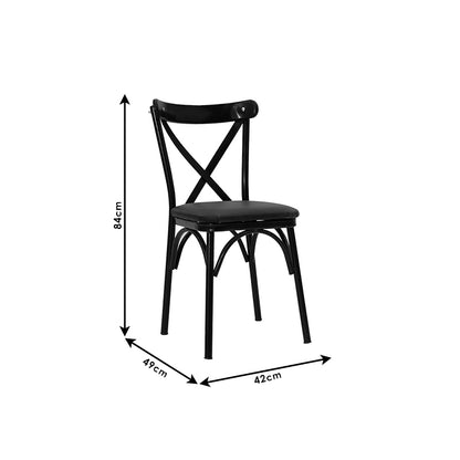 Ruby pakoworld chair black-black leg