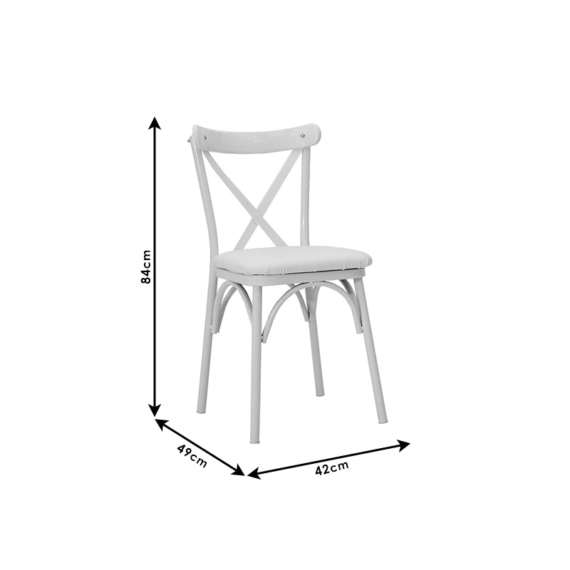 Ruby pakoworld chair white-white leg