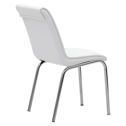 Avante pakoworld PU chair white-chrome leg