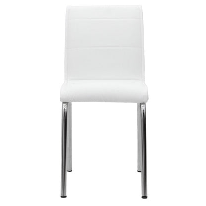 Avante pakoworld PU chair white-chrome leg