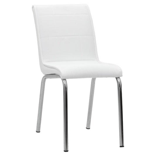 Avante pakoworld PU chair white-chrome leg