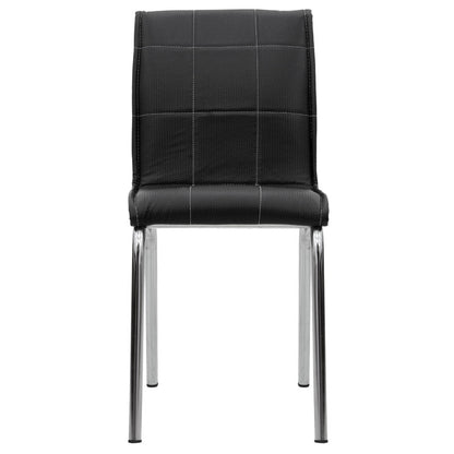 Avante pakoworld PU chair black-white-leg chromio