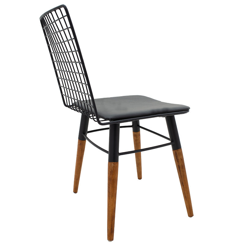 Chair Edric pakoworld PU black-walnut legs