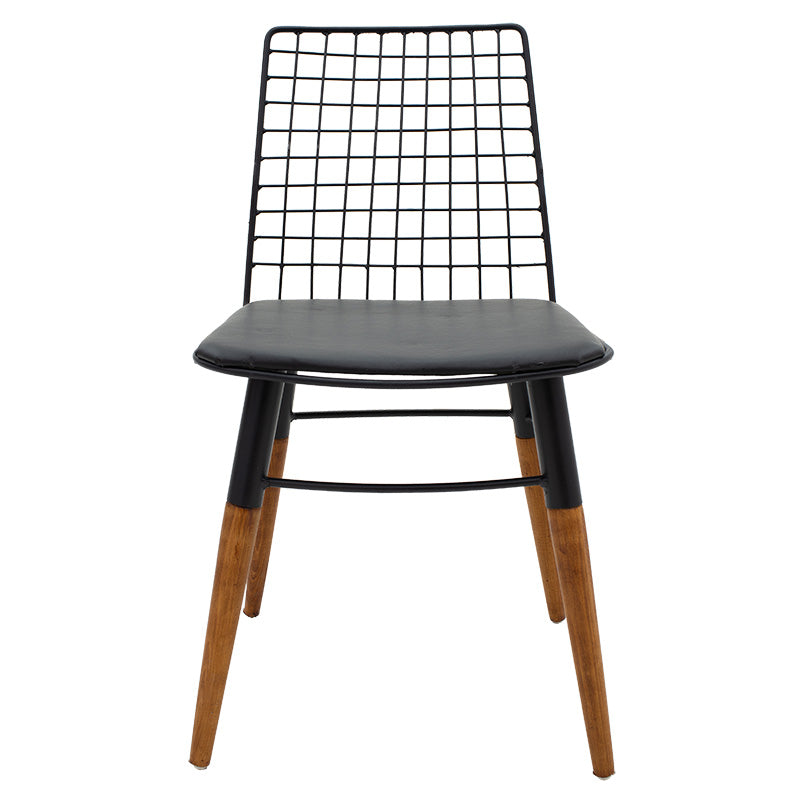 Chair Edric pakoworld PU black-walnut legs