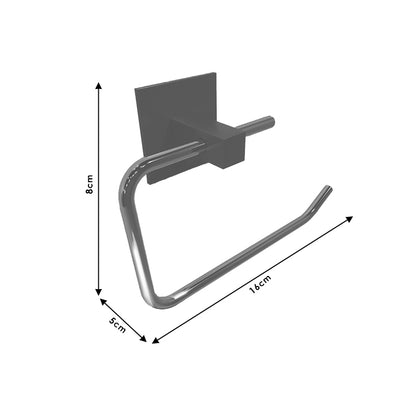 Mounted toilet paper holder Falcon pakoworld black-golden gloss 16x5x8cm