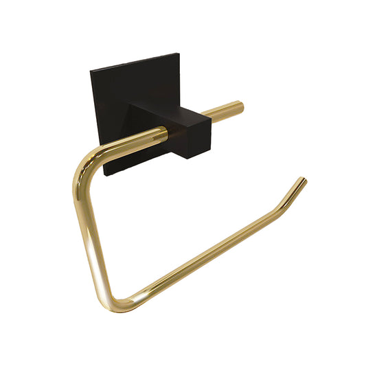 Mounted toilet paper holder Falcon pakoworld black-golden gloss 16x5x8cm