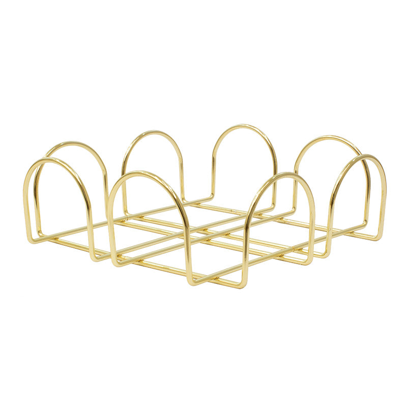 Napkin holder Peony pakoworld golden gloss 20x20x7cm