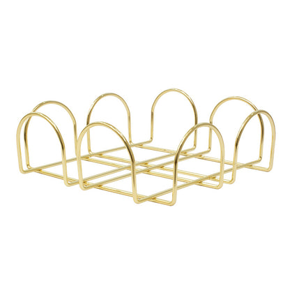 Napkin holder Peony pakoworld golden gloss 20x20x7cm