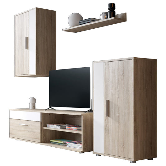 TV unit Zafira pakoworld sonoma-white 190x35x190cm