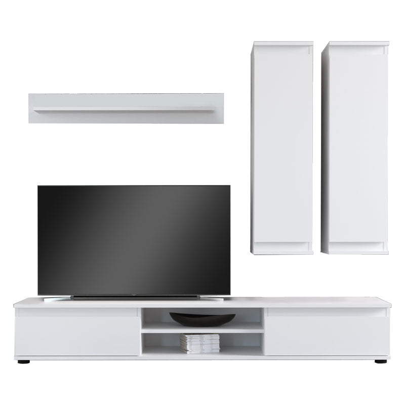 TV unit Sandro pakoworld white 175x37x160cm