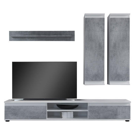 TV unit Sandro pakoworld grey 175x37x160cm