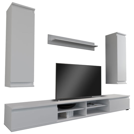 TV unit Sandro pakoworld white 220x37x160cm