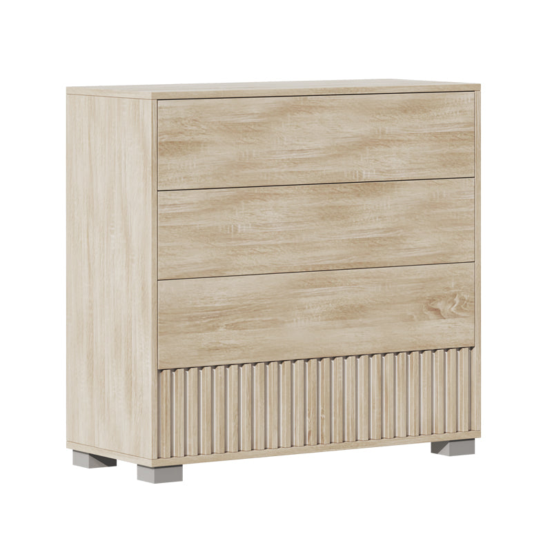 Bruse pakoworld melamine chest of drawers in sonoma-oak shade 96.7x40.5x92.9cm