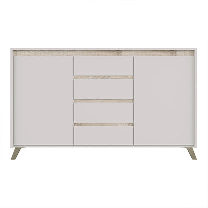 Buffet Belka cream with oak 155x45x93.7cm